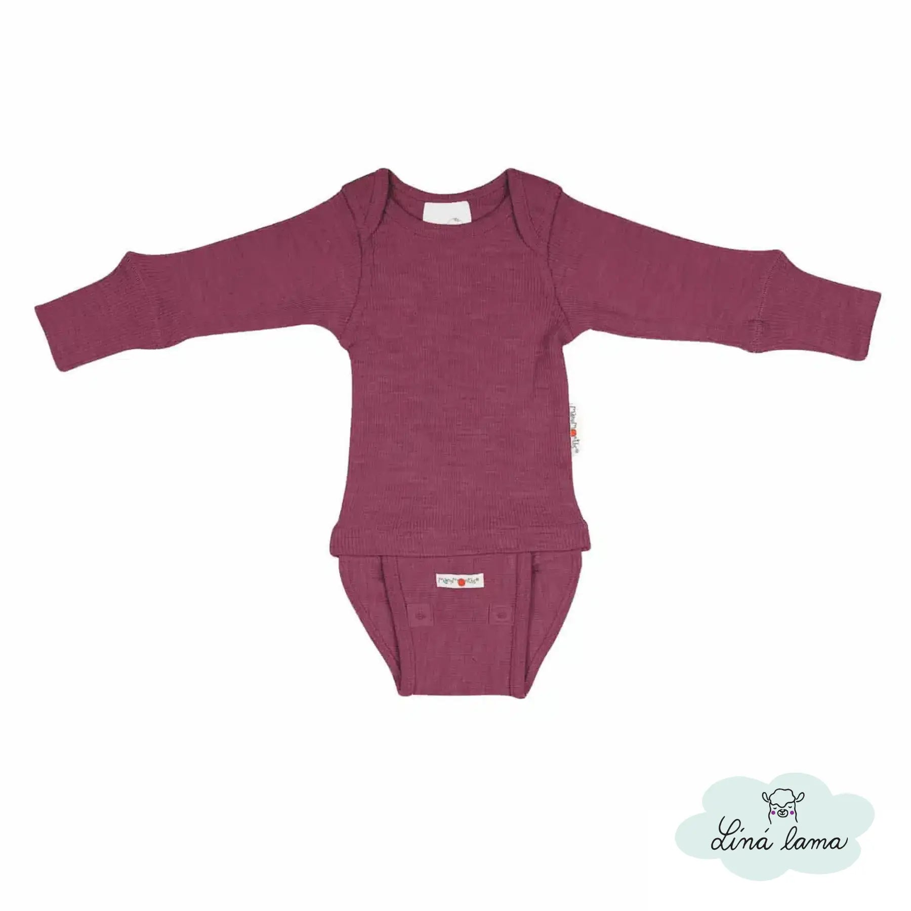 body tricko ruzove fialove merino manymonths rostouci