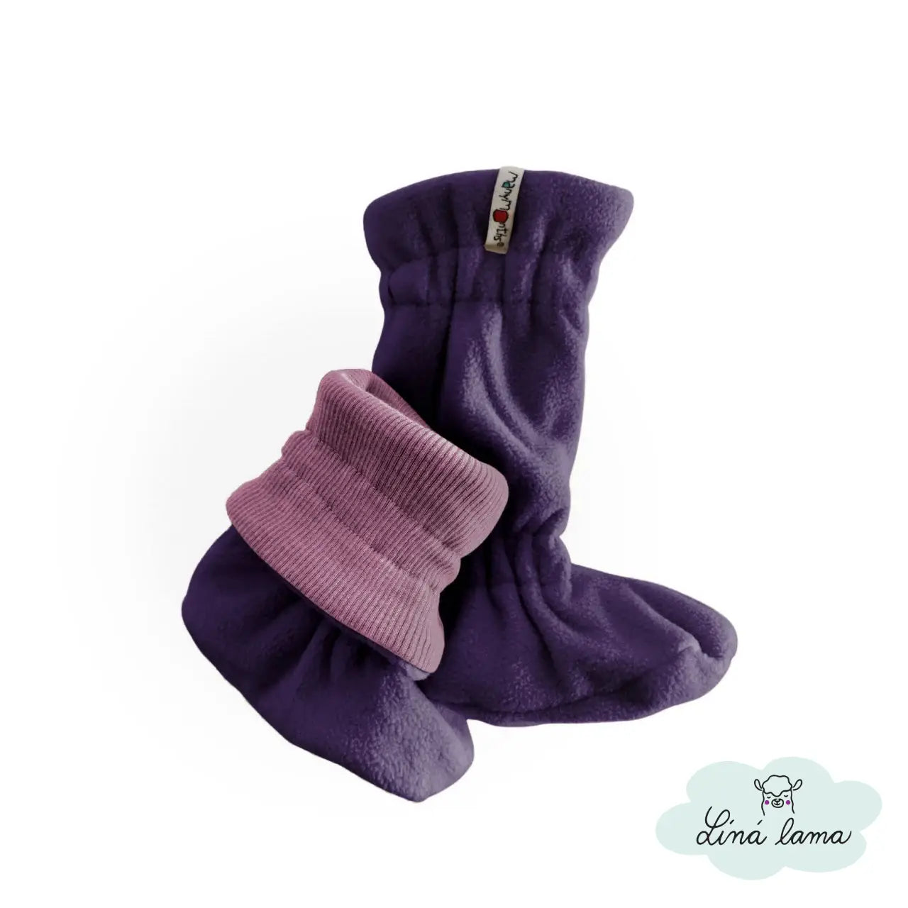 manymonths boticky capacky merino ruzove fialove