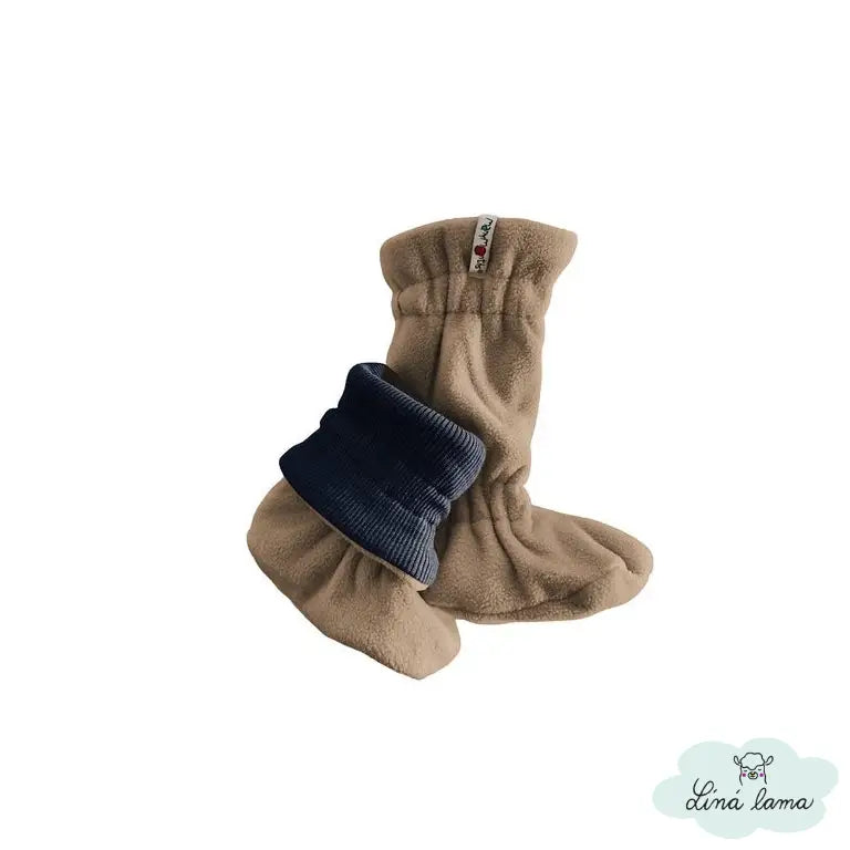 Boty Termo Merino Cápačky Mimino Many months modrá hnědá