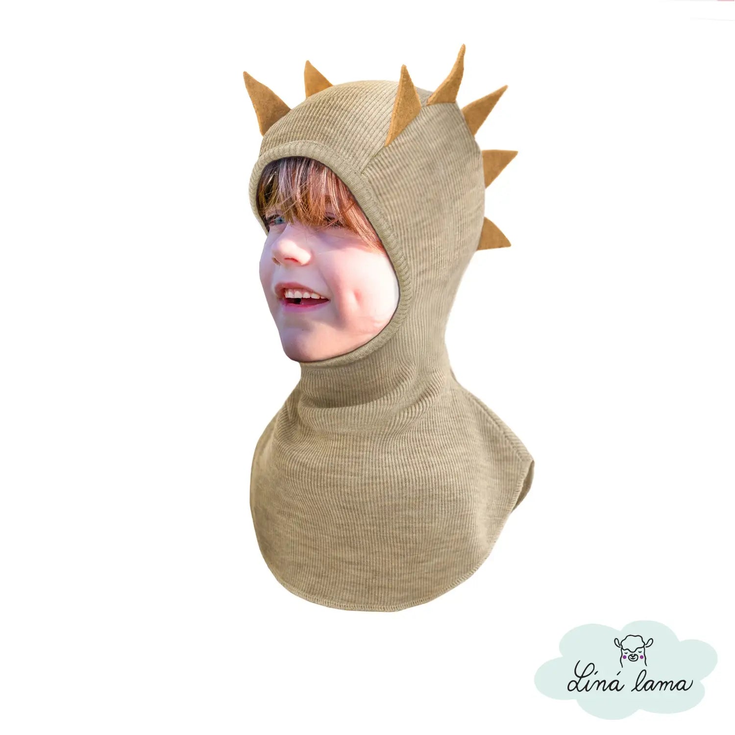 detska hneda dino kukla merino manymonths