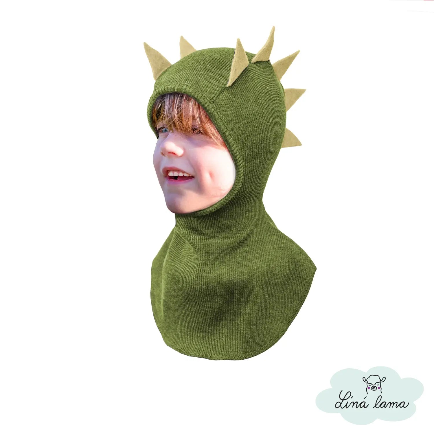 detska zelena dino kukla merino manymonths