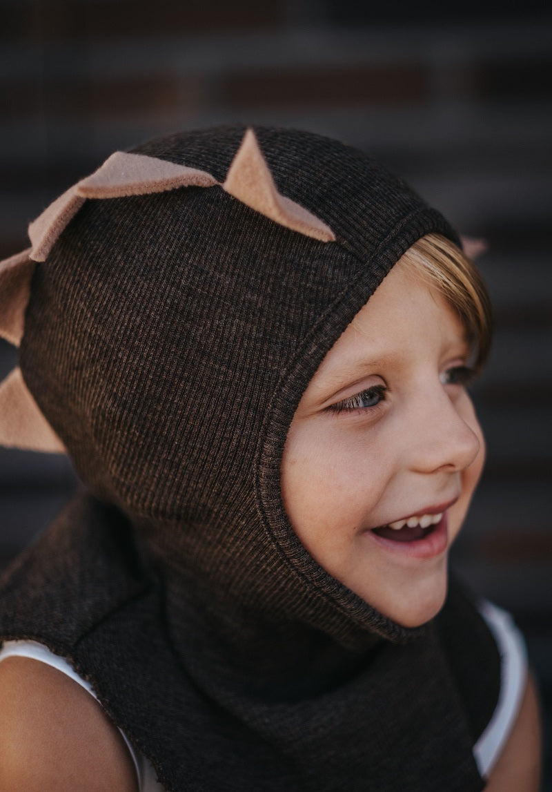 Rostoucí merino kukla dino uši ManyMonths