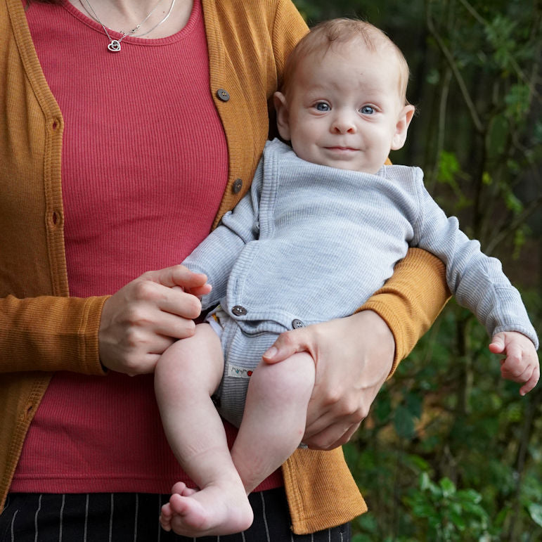 Rostoucí merino kimono body/tričko ManyMonths