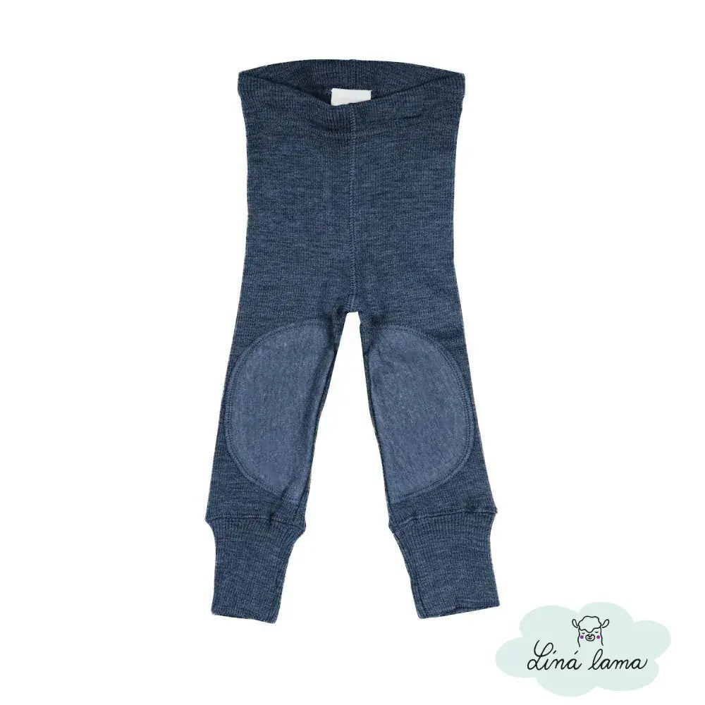 detske rostouci leginy kalhoty modre merino manymonths